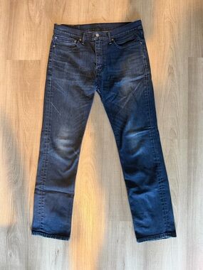 Levi Strauss Men's Dark Blue Slim Straight Jeans